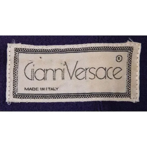 Gianni Versace Wool Day Dress made in Italy, circa 1990s